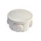 Type rond boîte de cercle extérieur de jonction en plastique blanche/boîte électrique en plastique ronde fournisseur